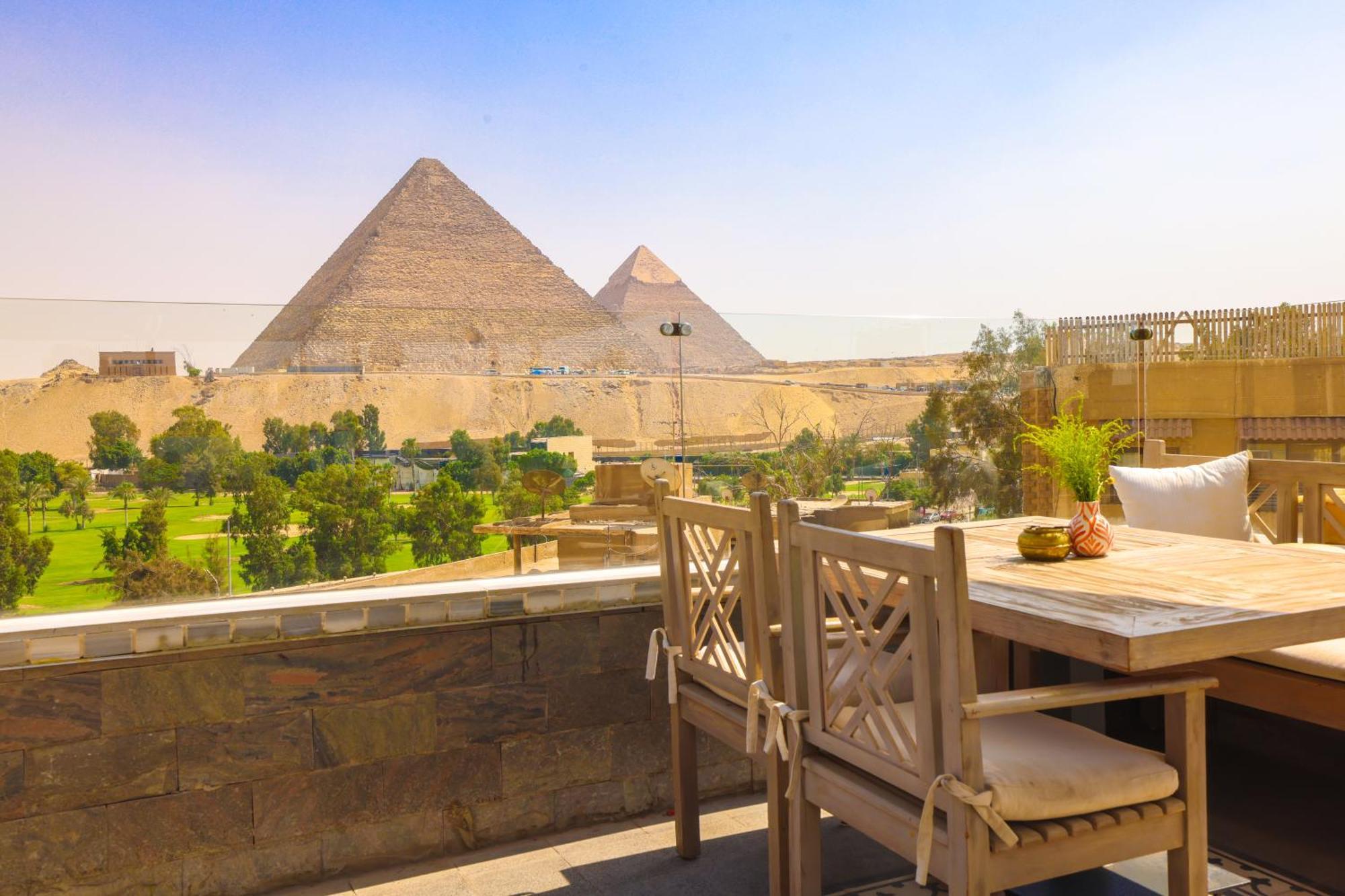 Onyx Pyramids Boutique Hotel Al Kawm al Akhdar Bagian luar foto